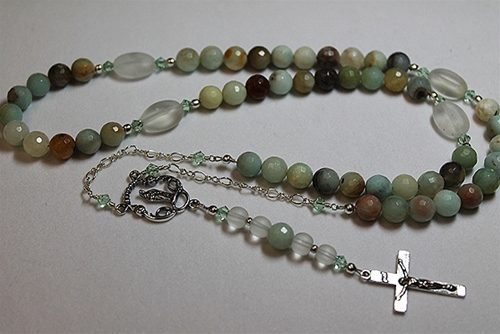 Make a rosary in one of the classes at The Twisted Bead & Rock Shop.