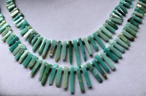 These ammonite sticks would be a perfect addition to any piece of jewelry.