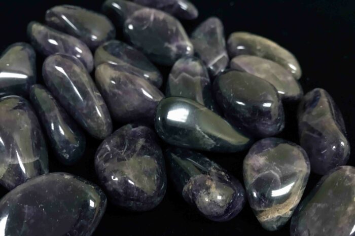 Tumbled African Amethyst stones