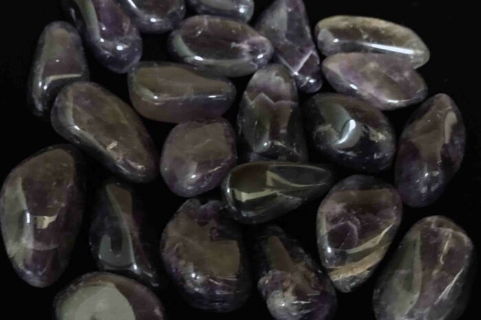 Tumbled African Amethyst stones