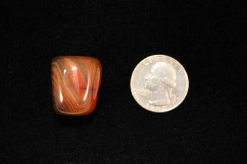 Red Agate Crystal tumbled stone