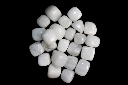 White Jade Crystal tumbled stone