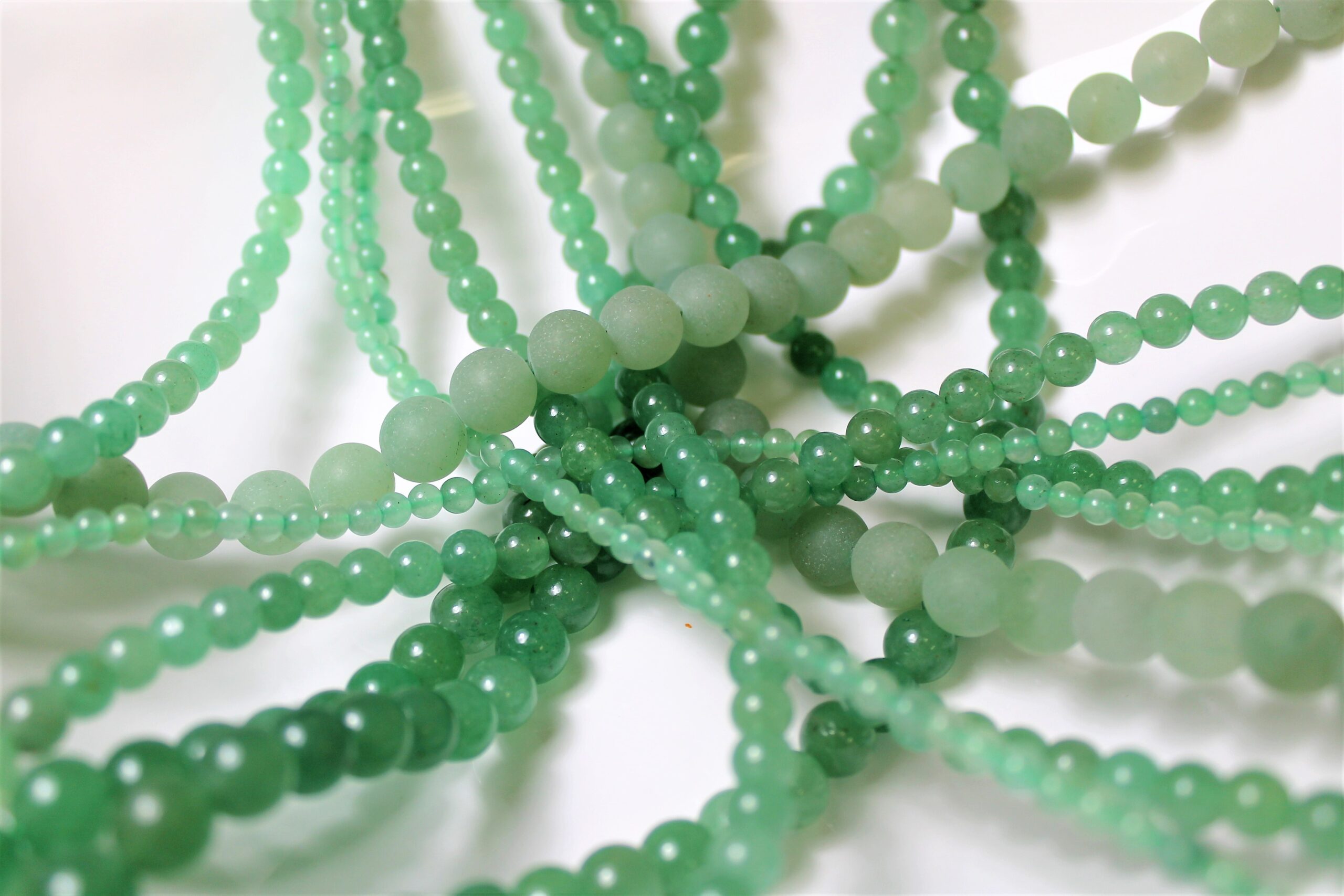 green aventurine beads